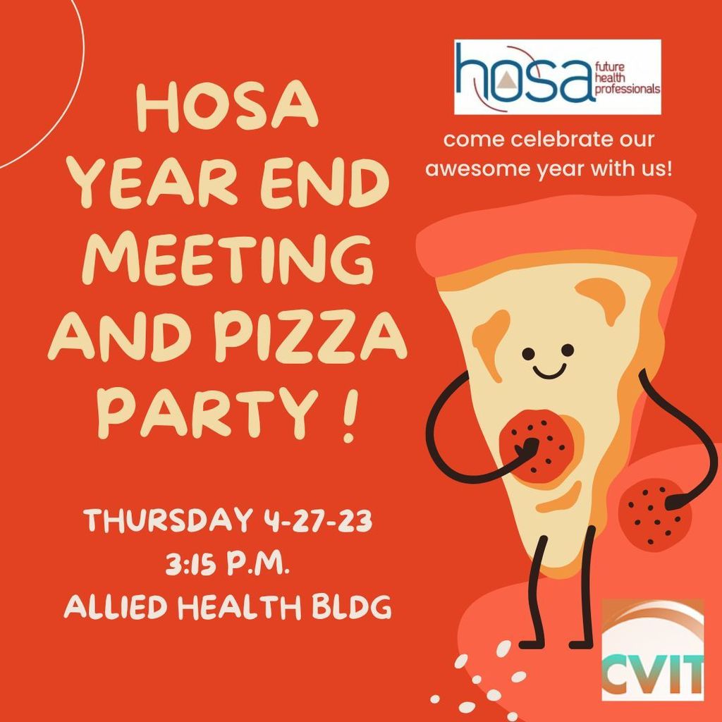 HOSA meeting flyer